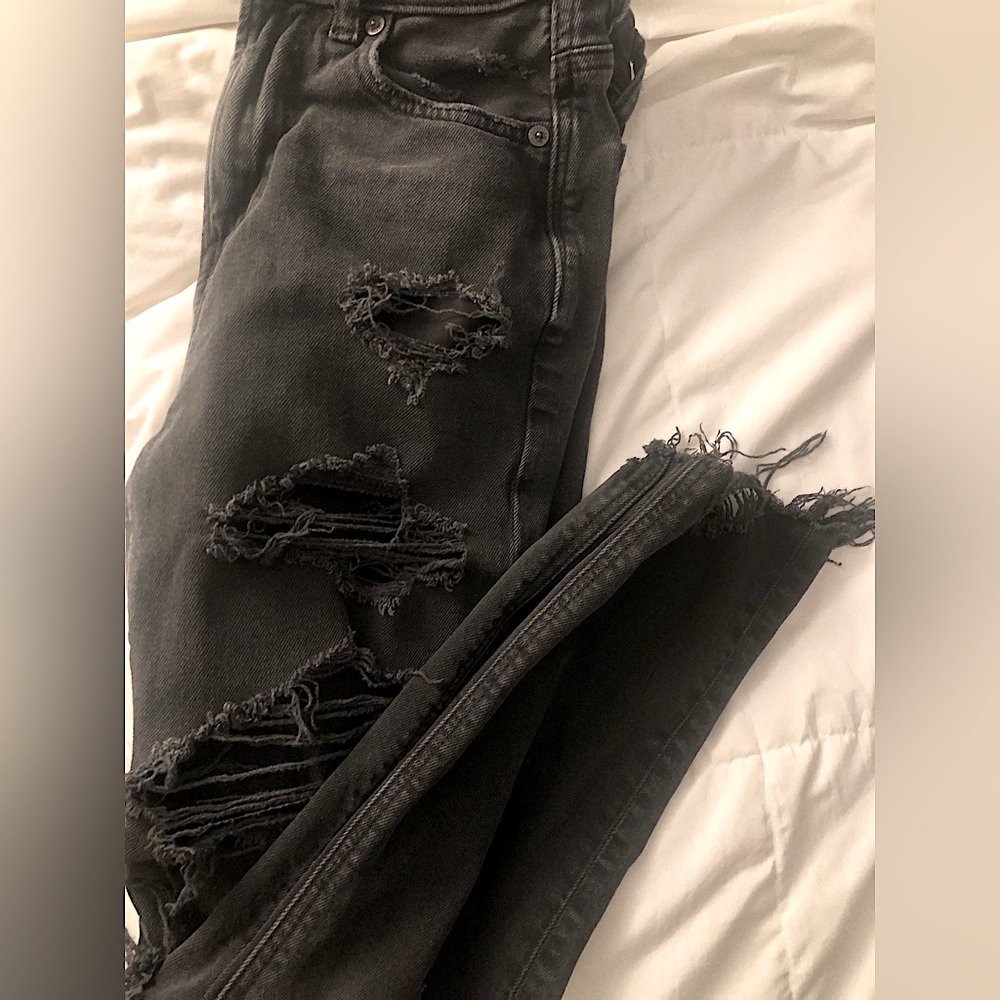 Distressed jeans